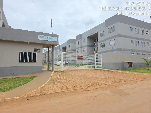 Vende-se em Cidade Ocidental-GO  apto, 82.66 de área total, 43.04 de área privativa,  2_qto(s), a.serv, WC, 1_sala(s), cozinha, 1_vaga(s) de garagem.
