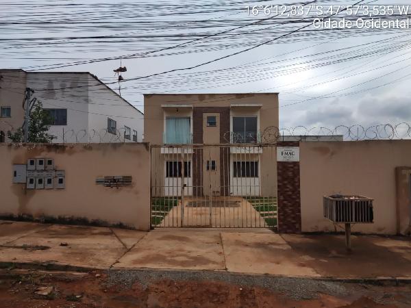 Vende-se em Cidade Ocidental-GO  apto, 78.01 de área total, 45.57 de área privativa,  2_qto(s), a.serv, WC, 1_sala(s), cozinha, 1_vaga(s) de garagem.