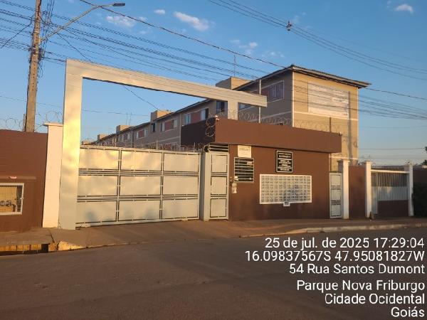 Vende-se em Cidade Ocidental-GO  apto, 44.77 de área total, 44.77 de área privativa,  2_qto(s), a.serv, WC, 1_sala(s), cozinha, 1_vaga(s) de garagem.