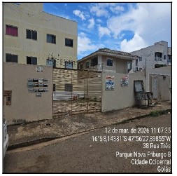 Vende-se em Cidade Ocidental-GO  apto, 54.63 de área privativa,  2_qto(s), varanda, a.serv, WC, 1_sala(s), cozinha, 1_vaga(s) de garagem.