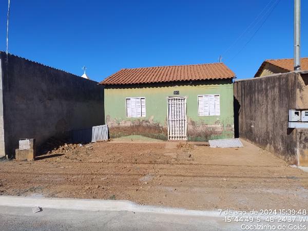 Vende-se em Cocalzinho De Goias-GO  Casa, 48.36 de área privativa, 180.00 de área do terreno,  2_qto(s), WC, 1_sala(s), cozinha.