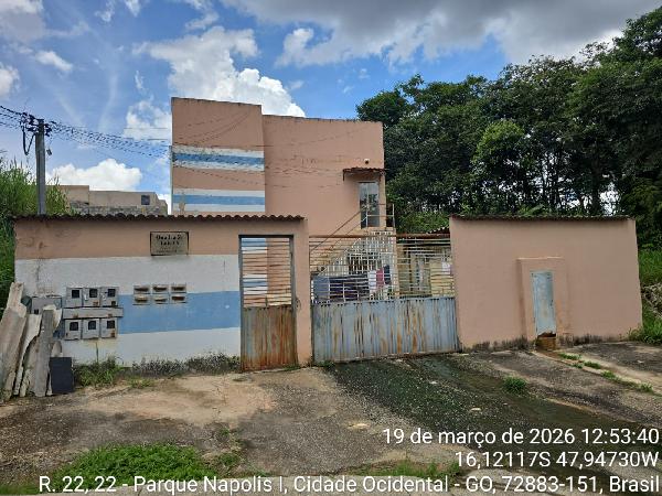 Vende-se em Cidade Ocidental-GO  apto, 86.70 de área total, 51.73 de área privativa,  2_qto(s), WC, 1_sala(s), cozinha, 1_vaga(s) de garagem.