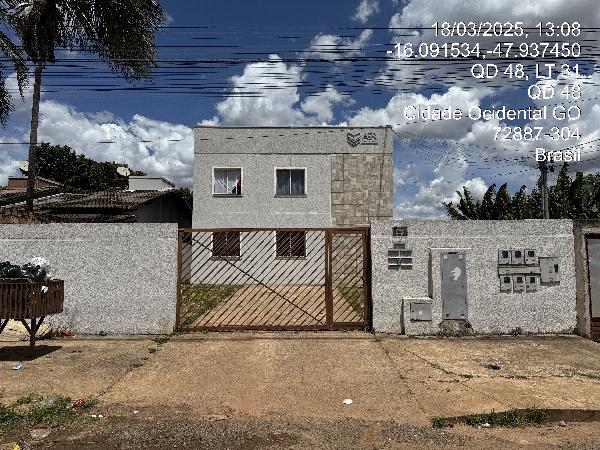 Vende-se em Cidade Ocidental-GO  apto, 85.03 de área total, 49.44 de área privativa,  2_qto(s), a.serv, WC, 1_sala(s), cozinha, 1_vaga(s) de garagem.