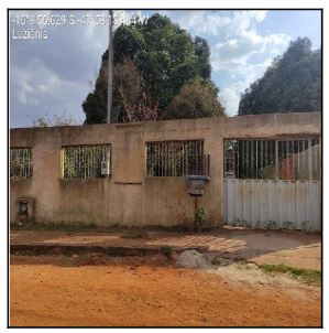 Vende-se em Luziania-GO  Casa, 95.00 de área privativa, 360.00 de área do terreno,  2_qto(s), a.serv, WC, 1_sala(s), cozinha.