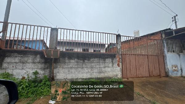 Vende-se em Cocalzinho De Goias-GO  Casa, 51.50 de área total, 51.50 de área privativa, 188.18 de área do terreno,  2_qto(s), WC, 1_sala(s), cozinha.
