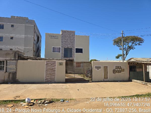 Vende-se em Cidade Ocidental-GO  apto, 72.83 de área total, 48.12 de área privativa,  2_qto(s), a.serv, WC, 1_sala(s), cozinha, 1_vaga(s) de garagem.