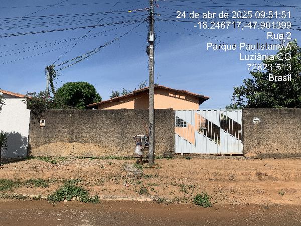 Vende-se em Luziania-GO  Casa, 50.43 de área total, 50.43 de área privativa, 300.00 de área do terreno,  2_qto(s), a.serv, WC, 1_sala(s), cozinha.