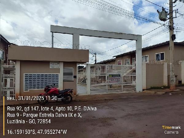 Vende-se em Luziania-GO  apto, 44.23 de área privativa,  2_qto(s), a.serv, WC, 1_sala(s), cozinha, 1_vaga(s) de garagem.