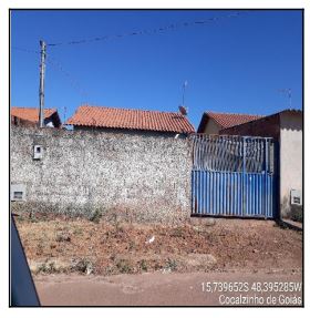 Vende-se em Cocalzinho De Goias-GO  Casa, 47.50 de área privativa, 180.00 de área do terreno,  2_qto(s), WC, 1_sala(s), cozinha.
