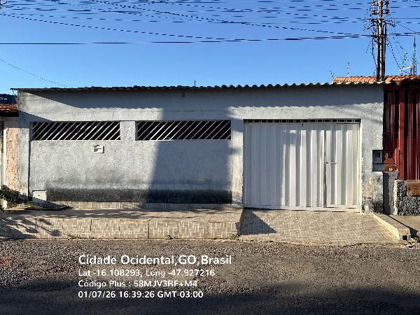 Vende-se em Cidade Ocidental-GO  Casa, 90.00 de área total, 44.70 de área privativa, 144.00 de área do terreno,  2_qto(s), a.serv, WC, WC Emp, 1_sala(s), cozinha.