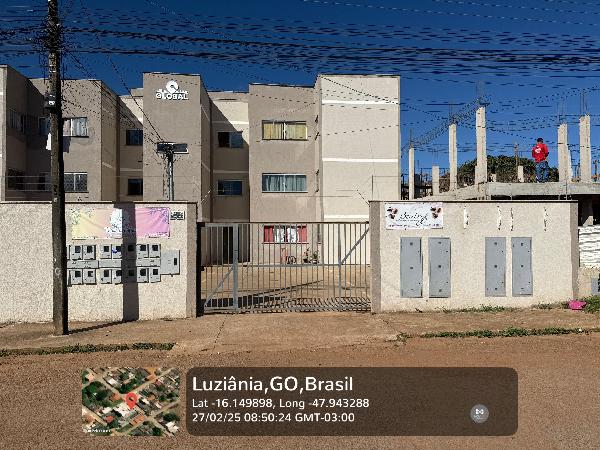 Vende-se em Luziania-GO  apto, 59.48 de área privativa,  2_qto(s), a.serv, WC, 1_sala(s), cozinha, 1_vaga(s) de garagem.