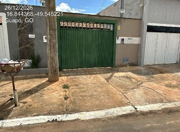 Vende-se em Guapo-GO  Casa, 83.27 de área total, 83.27 de área privativa, 155.40 de área do terreno,  2_qto(s), a.serv, WC, 1_sala(s), cozinha, 1_vaga(s) de garagem.