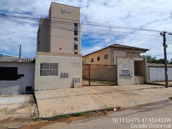 Vende-se em Cidade Ocidental-GO  apto, 87.49 de área total, 50.77 de área privativa,  2_qto(s), a.serv, WC, 1_sala(s), cozinha, 1_vaga(s) de garagem.