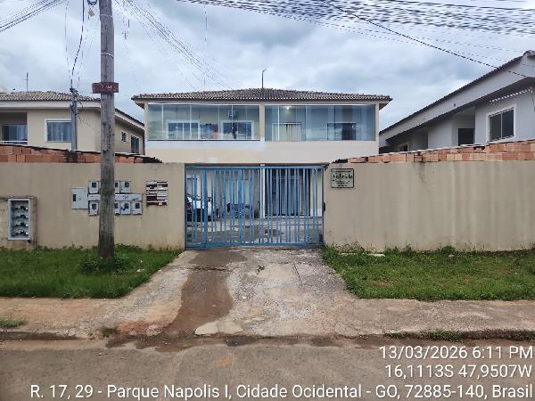Vende-se em Cidade Ocidental-GO  apto, 82.44 de área total, 52.80 de área privativa,  2_qto(s), varanda, a.serv, WC, 1_sala(s), cozinha.