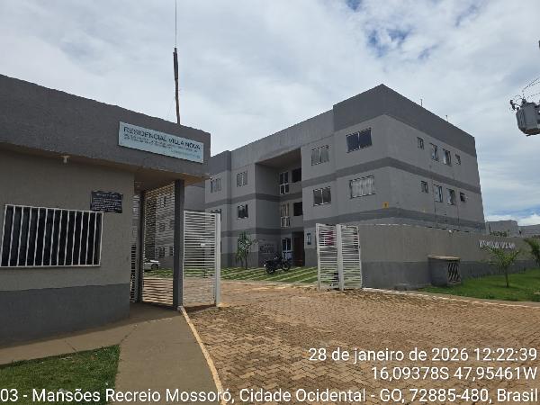 Vende-se em Cidade Ocidental-GO  apto, 82.66 de área total, 43.04 de área privativa,  2_qto(s), a.serv, WC, 1_sala(s), cozinha, 1_vaga(s) de garagem.