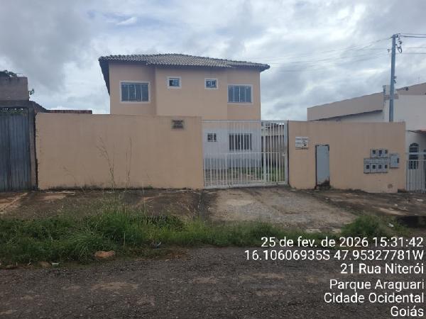 Vende-se em Cidade Ocidental-GO  apto, 60.29 de área total, 60.29 de área privativa,  2_qto(s), a.serv, WC, 1_sala(s), cozinha, 1_vaga(s) de garagem.