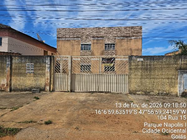 Vende-se em Cidade Ocidental-GO  apto, 81.91 de área total, 46.10 de área privativa,  2_qto(s), WC, 1_sala(s), cozinha, 1_vaga(s) de garagem.