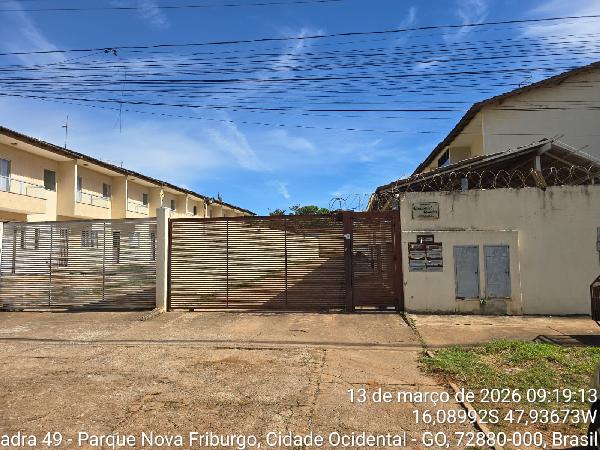 Vende-se em Cidade Ocidental-GO  Casa, 143.78 de área total, 65.33 de área privativa, 143.78 de área do terreno,  2_qto(s), a.serv, WC, 1_sala(s), 1 lavabo(s), cozinha, 1_vaga(s) de garagem.
