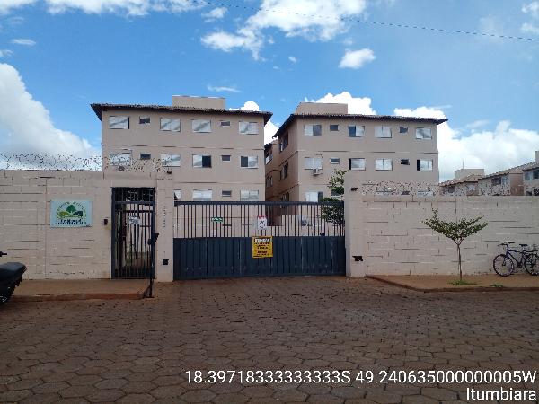 Vende-se em Itumbiara-GO  apto, 56.20 de área total, 49.38 de área privativa,  2_qto(s), a.serv, WC, 1_sala(s), cozinha, 1_vaga(s) de garagem.