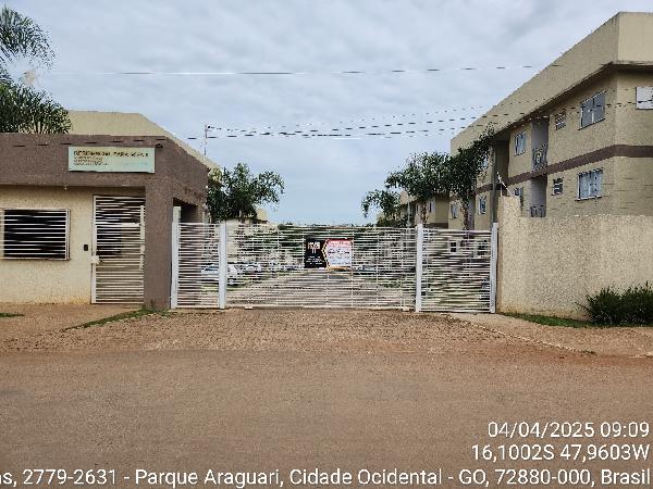 Vende-se em Cidade Ocidental-GO  apto, 93.67 de área total, 53.86 de área privativa,  2_qto(s), varanda, a.serv, WC, 1_sala(s), cozinha, 1_vaga(s) de garagem.
