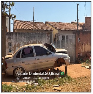 Vende-se em Cidade Ocidental-GO  Casa, 55.10 de área privativa, 135.00 de área do terreno,  2_qto(s), varanda, a.serv, WC, 1_sala(s), cozinha.