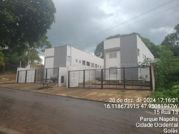 Vende-se em Cidade Ocidental-GO  apto, 52.23 de área total, 52.23 de área privativa,  3_qto(s), WC, 1_sala(s), cozinha, 1_vaga(s) de garagem.