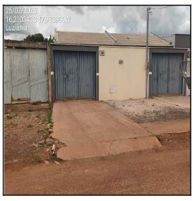 Vende-se em Luziania-GO  Casa, 69.98 de área total, 69.98 de área privativa, 308.25 de área do terreno,  2_qto(s), a.serv, WC, 1_sala(s), cozinha, 1_vaga(s) de garagem.