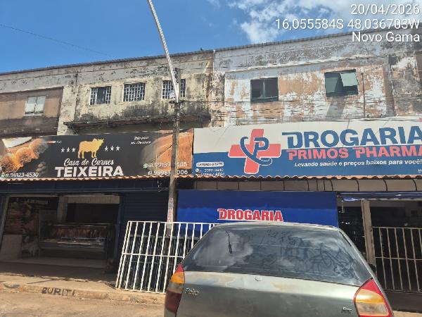 Vende-se em Novo Gama-GO  apto, 55.74 de área total, 36.00 de área privativa,  1_qto(s), WC, 1_sala(s), cozinha.