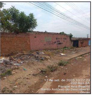 Vende-se em Santo Antonio Do Descoberto-GO  Casa, 62.50 de área privativa, 360.00 de área do terreno,  2_qto(s), a.serv, 1_sala(s), cozinha.