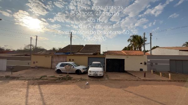 Vende-se em Santo Antonio Do Descoberto-GO  Casa, 75.54 de área privativa, 180.00 de área do terreno,  2_qto(s), a.serv, WC, 1_sala(s), cozinha, 1_vaga(s) de garagem.