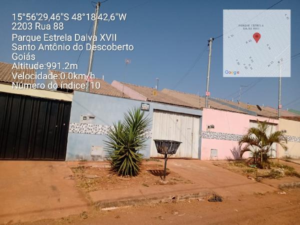Vende-se em Santo Antonio Do Descoberto-GO  Casa, 60.75 de área privativa, 180.00 de área do terreno,  2_qto(s), varanda, a.serv, WC, 1_sala(s), cozinha.