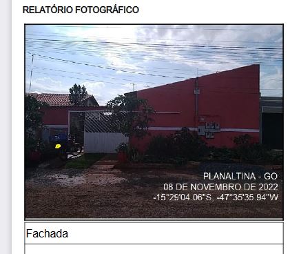 Vende-se em Planaltina-GO  Casa, 36.55 de área privativa,  1_qto(s), a.serv, WC, 1_sala(s), cozinha.