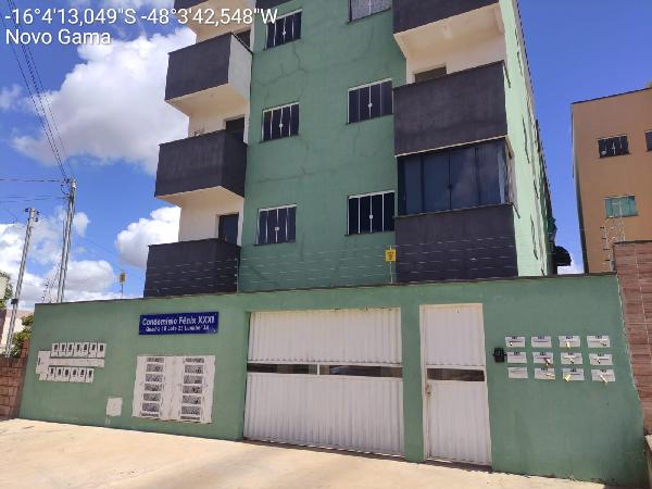 Vende-se em Novo Gama-GO  apto, 53.69 de área privativa,  2_qto(s), a.serv, WC, 1_sala(s), cozinha.