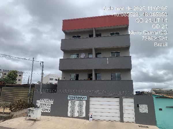 Vende-se em Novo Gama-GO  apto, 99.25 de área total, 60.10 de área privativa,  2_qto(s), varanda, WC, 1_sala(s), cozinha.