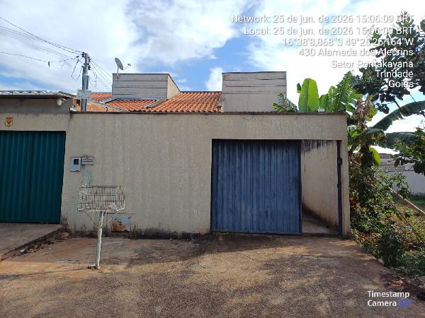Vende-se em Trindade-GO  Casa, 84.37 de área total, 84.37 de área privativa, 180.00 de área do terreno,  2_qto(s), a.serv, WC, 1_sala(s), cozinha, 1_vaga(s) de garagem.