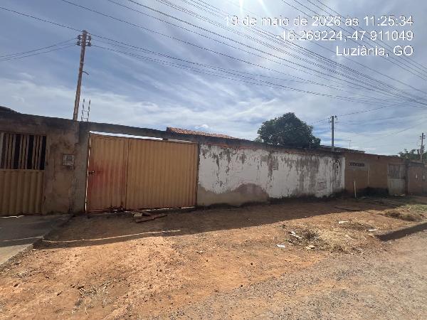 Vende-se em Luziania-GO  Casa, 62.20 de área total, 62.20 de área privativa, 337.50 de área do terreno,  2_qto(s), a.serv, WC, 1_sala(s), cozinha.