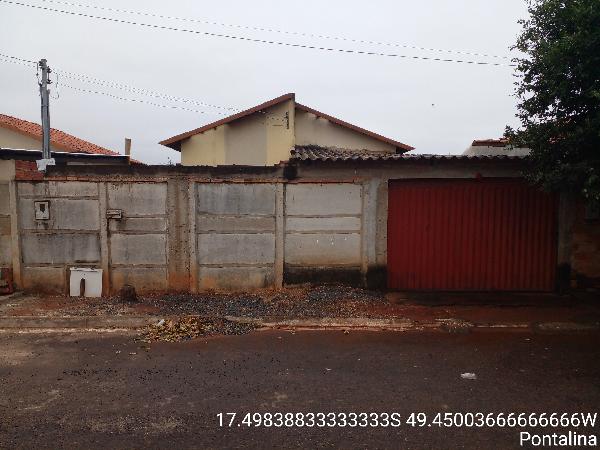 Vende-se em Pontalina-GO  Casa, 90.14 de área total, 90.14 de área privativa, 200.00 de área do terreno,  2_qto(s), a.serv, WC, 1_sala(s), cozinha, 1_vaga(s) de garagem.