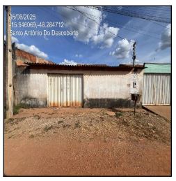 Vende-se em Santo Antonio Do Descoberto-GO  Casa, 62.73 de área privativa, 250.00 de área do terreno,  2_qto(s), varanda, a.serv, WC, 1_sala(s), cozinha.