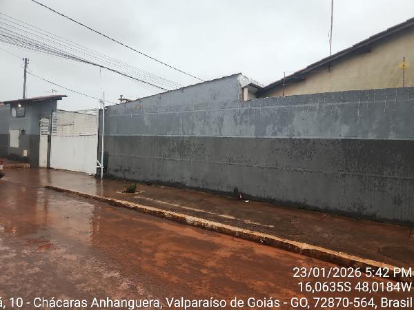 Vende-se em Valparaiso De Goias-GO  Casa, 170.54 de área total, 54.50 de área privativa, 134.20 de área do terreno,  2_qto(s), a.serv, WC, 1_sala(s), cozinha.