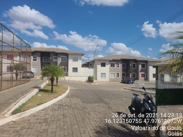 Vende-se em Valparaiso De Goias-GO  apto, 45.35 de área total, 45.35 de área privativa,  2_qto(s), varanda, WC, 1_sala(s), cozinha, 1_vaga(s) de garagem.