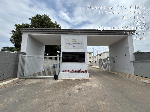 Vende-se em Valparaiso De Goias-GO  apto, 127.28 de área total, 75.97 de área privativa,  2_qto(s), a.serv, WC, 1_sala(s), cozinha, 1_vaga(s) de garagem.