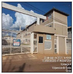 Vende-se em Valparaiso De Goias-GO  apto, 44.77 de área total, 44.77 de área privativa,  2_qto(s), a.serv, WC, 1_sala(s), cozinha.
