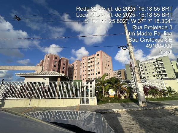 Vende-se em Sao Cristovao-SE  apto, 59.84 de área total, 46.58 de área privativa,  2_qto(s), varanda, a.serv, WC, 1_sala(s), cozinha, 1_vaga(s) de garagem.
