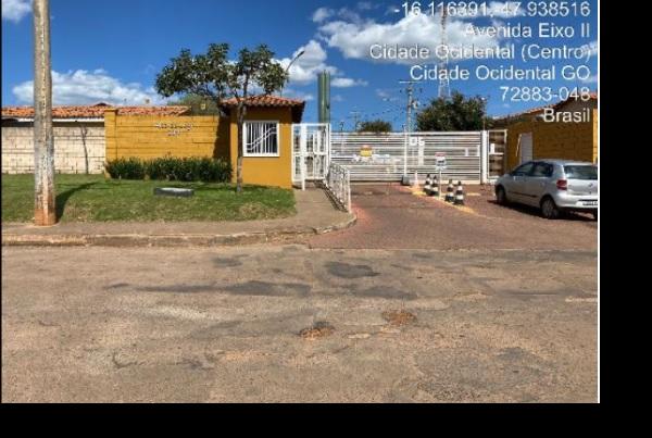 Vende-se em Cidade Ocidental-GO  Casa, 107.44 de área total, 61.98 de área privativa, 61.98 de área do terreno,  2_qto(s), a.serv, WC, 1_sala(s), cozinha.