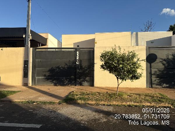 Vende-se em Tres Lagoas-MS  Casa, 48.24 de área total, 48.24 de área privativa, 91.25 de área do terreno,  2_qto(s), a.serv, WC, 1_sala(s), cozinha, 1_vaga(s) de garagem.