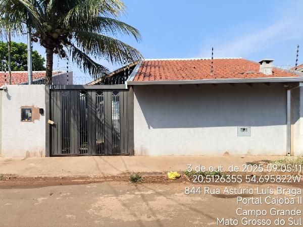 Vende-se em Campo Grande-MS  Casa, 99.75 de área total, 31.56 de área privativa, 200.00 de área do terreno,  2_qto(s), a.serv, WC, 1_sala(s), cozinha.
