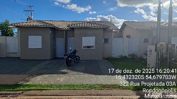 Vende-se em Rondonopolis-MT  Casa, 40.61 de área total, 40.61 de área privativa, 118.46 de área do terreno,  2_qto(s), a.serv, WC, 1_sala(s), cozinha, 1_vaga(s) de garagem.