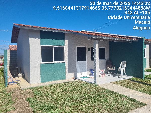 Vende-se em Maceio-AL  Casa, 76.64 de área total, 54.83 de área privativa, 89.46 de área do terreno,  2_qto(s), a.serv, WC, 1_sala(s), cozinha, Terraco.