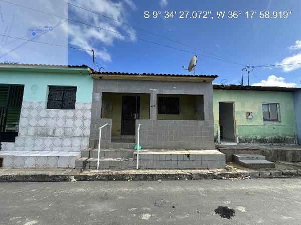 Vende-se em Maribondo-AL  Casa, 73.50 de área total, 73.50 de área privativa, 100.00 de área do terreno,  2_qto(s), a.serv, WC, 1_sala(s), cozinha.