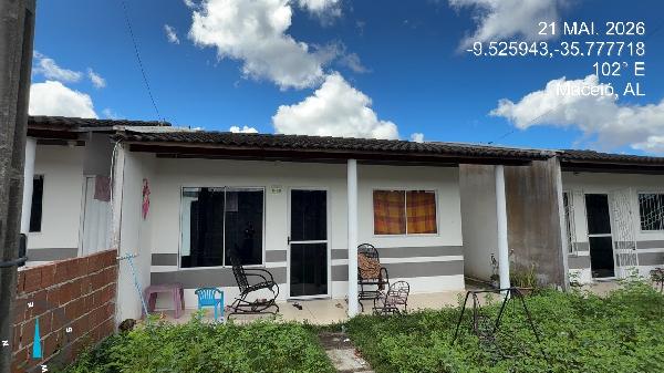 Vende-se em Maceio-AL  Casa, 77.43 de área total, 58.48 de área privativa, 89.46 de área do terreno,  2_qto(s), a.serv, WC, 1_sala(s), cozinha, Terraco.